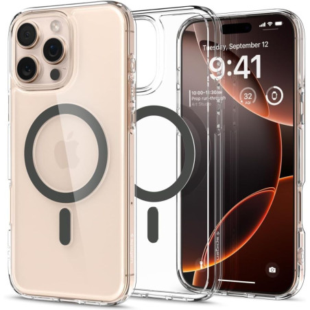 Spigen Ultra Hybrid Mag pouzdro s MagSafe pro iPhone 16 Pro - grafitové