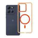 Kryt FRAME CLEAR HYBRID pro Motorola G86 – hermes orange