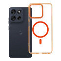 Kryt FRAME CLEAR HYBRID pro Motorola G56 – hermes orange
