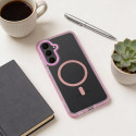 Kryt FRAME CLEAR HYBRID pro Samsung A37 - pudrově růžový