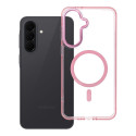 Kryt FRAME CLEAR HYBRID pro Samsung A37 - pudrově růžový