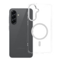 Kryt FRAME CLEAR HYBRID MagSafe pro Samsung A56 - transparentní