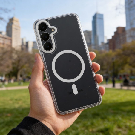 Kryt FRAME CLEAR HYBRID MagSafe pro Samsung A27 - transparentní