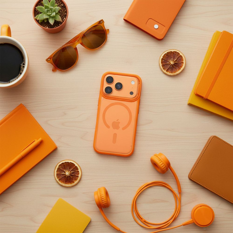Kryt Roar MAG BUMPER pro iPhone 15 Pro - oranžový