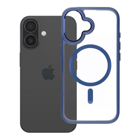 Kryt Roar MAG BUMPER pro iPhone 16 - tmavě modrý