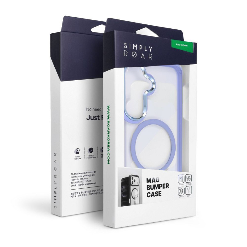 Kryt Roar MAG BUMPER kompatibilní s MagSafe pro Samsung A57 - světle modrý