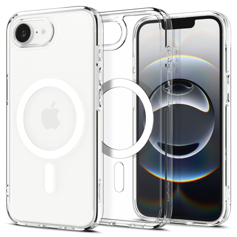 Spigen Ultra Hybrid MagSafe pouzdro pro iPhone 16e – transparentní