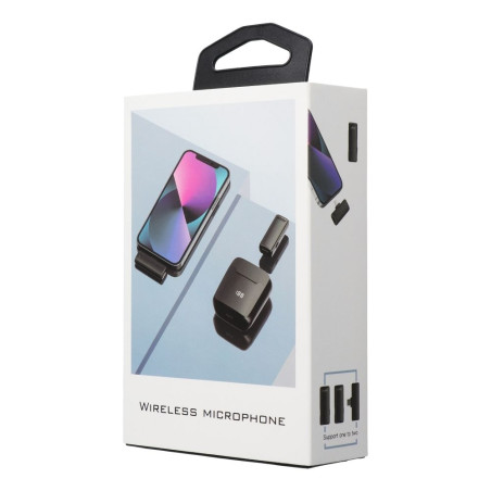 Bezdrátový mikrofon Lightning S11 pro iPhone – černý