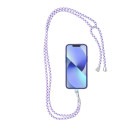 Řemínek SWING (6mm) na mobil - bílá/fialová
