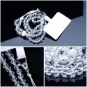 Řemínek CRYSTAL DIAMOND pro telefon – bílá