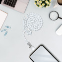 Řemínek CRYSTAL DIAMOND pro telefon – bílá