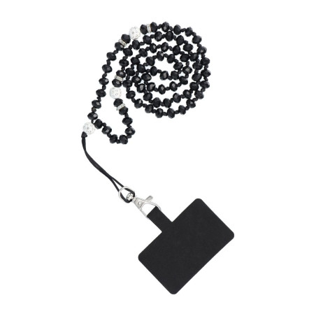 Řemínek CRYSTAL DIAMOND na telefon – černá