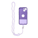 Řemínek CRYSTAL DIAMOND pro telefon – fialová