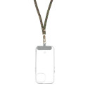 Řemínek SWING (8mm) pro telefon – šedo-zeleno-růžový