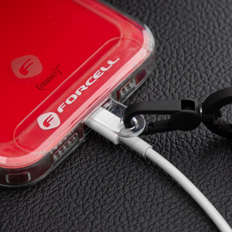 Řemínek Forcell F-DESIGN S10X165 pro telefon - růžová / bílá