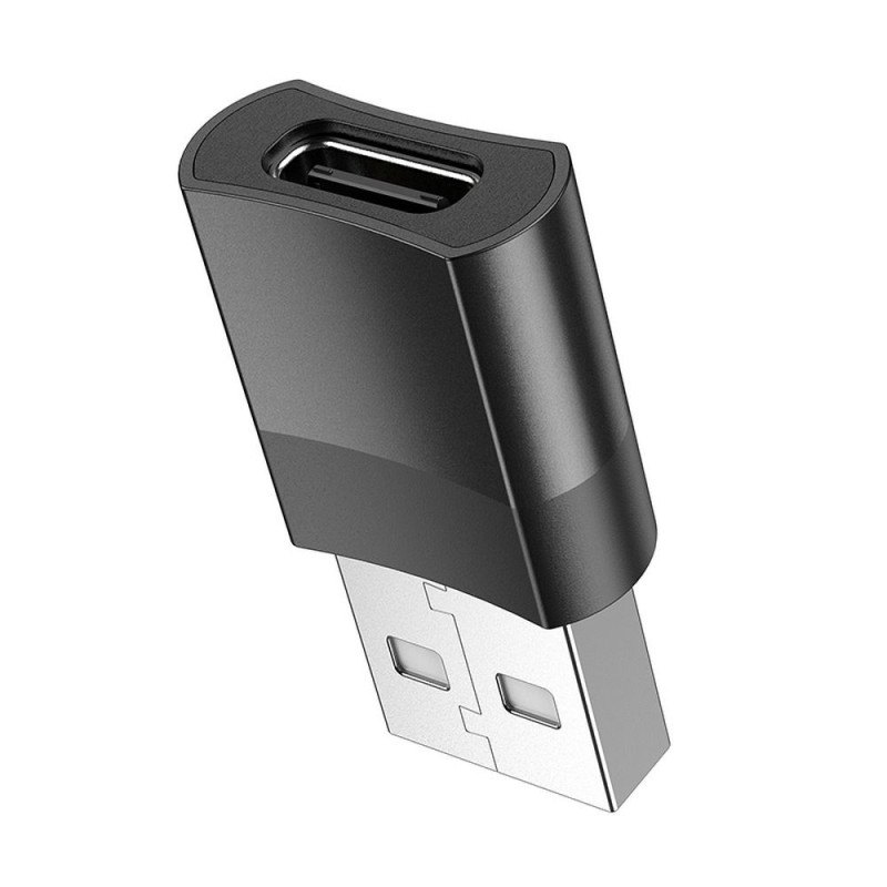 Redukce / adaptér USB OTG Hoco UA17 pro zařízení s USB-C - černá