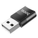 Hoco UA17 adaptér USB OTG USB-A na USB-C černá