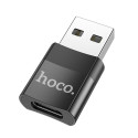 Hoco UA17 adaptér USB OTG USB-A na USB-C černá