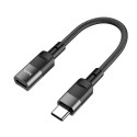 Hoco U107 OTG USB-C ↔ Lightning 10 cm - černý
