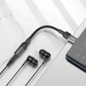 Hoco LS37 USB-C na Jack 3,5 mm s mic - transparent black