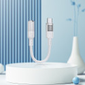 Kabel Hoco LS37 pro sluchátka (USB-C) 0,15 m - transparentní šedá