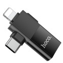 Nabíječka Hoco UA17 OTG USB-C/Lightning – černá