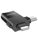 Nabíječka Hoco UA17 OTG USB-C/Lightning – černá