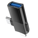 Nabíječka Hoco UA17 OTG USB-C/Lightning – černá