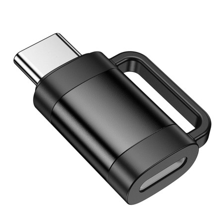 Adaptér OTG USB-C na Lightning Hoco UA31E - černá