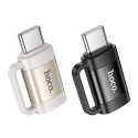 Adaptér OTG USB-C na Lightning Hoco UA31E - černá