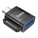 Nabíječka Hoco UA31C USB-C OTG pro mobilní zařízení - černá