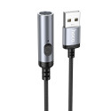 Hoco UA30 adaptér USB-A do zapalovače - černá