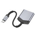 Nabíječka Hoco LS39 2v1 audio + USB-C 27W - šedá