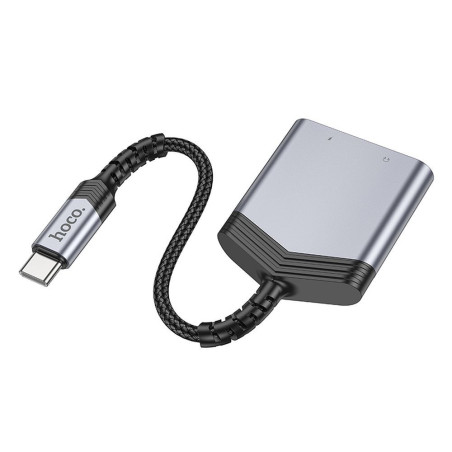 Nabíječka Hoco LS39 2v1 audio + USB-C 27W - šedá