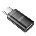 Hoco UA36D adaptér USB-C na Lightning pro iPhone – transparentní �