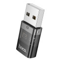 Hoco UA36C USB-C na USB-A adaptér 3A - transparentní černá