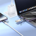 Hoco UA46A adaptér OTG Lightning na USB-C - šedý
