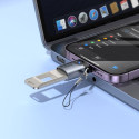 OTG adaptér Hoco UA46 VICTORY Lightning → USB-A šedá