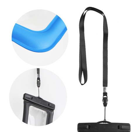 Voděodolné pouzdro AIRBAG pro telefon - modré