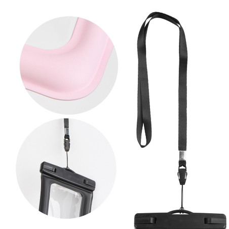 Voděodolné pouzdro AIRBAG pro mobil – růžové