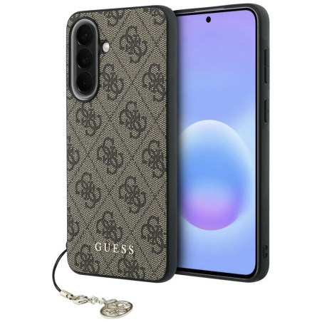 Kryt GUESS 4G Charms pro Galaxy A37 – hnědá