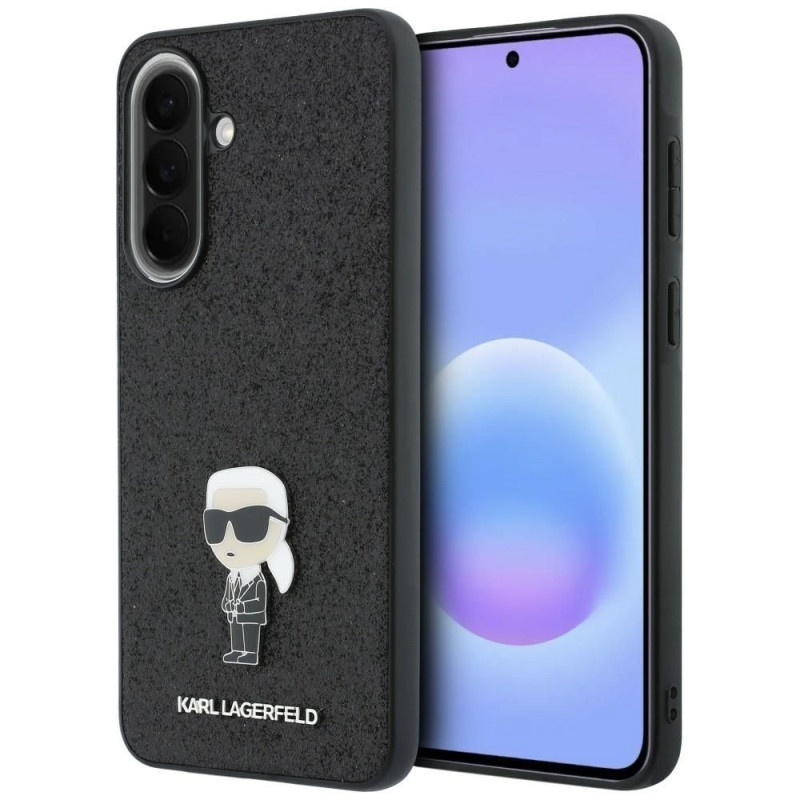 Kryt KARL LAGERFELD KLHCSA37GKNPSK pro Samsung A37 - černý