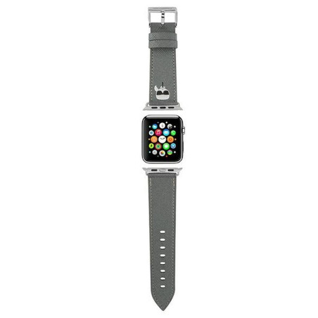 Řemínek Karl Lagerfeld KLAWLOKHG pro Apple Watch – stříbrná