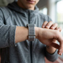 Titmo LOOP I-110 fitness náramek ECG + PPG - stříbrný