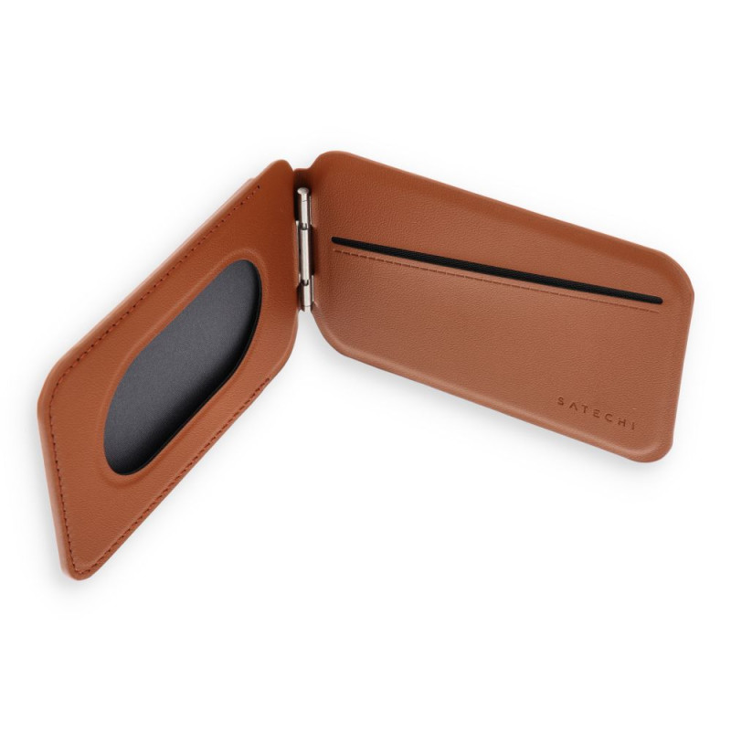 Stojánek Satechi VEGAN LEATHER pro MagSafe - hnědý