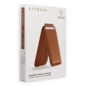 Satechi Vegan Leather Wallet Stand pro MagSafe - hnědý
