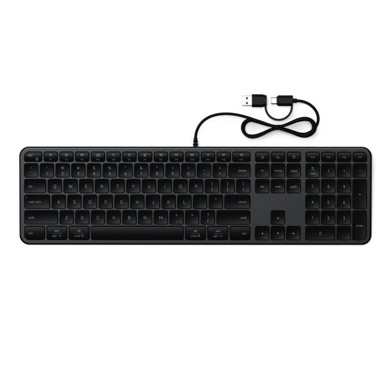 Klávesnice Satechi SLIM LX3 pro Mac/Windows - vesmírně černá