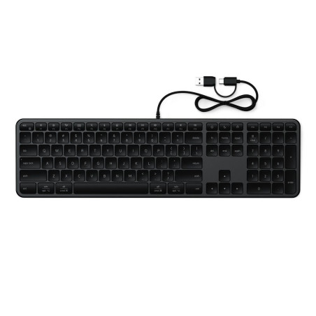 Klávesnice Satechi Slim LX3 pro Mac/Windows - vesmírně černá