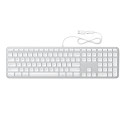 Satechi Slim LX3 drátová klávesnice QWERTY Mac/Windows - stříbrn�