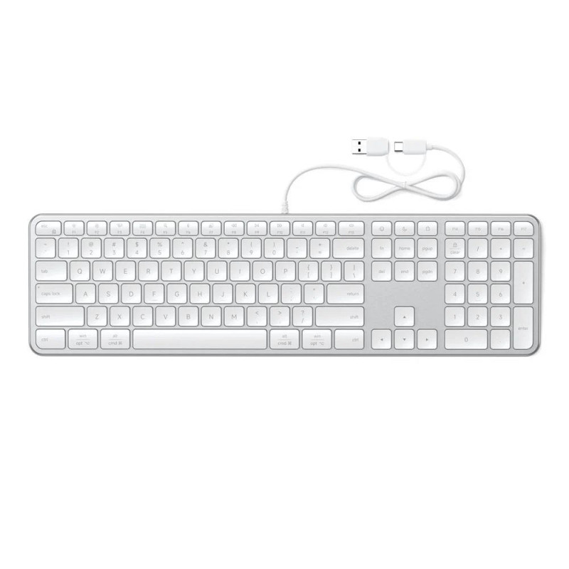 Klávesnice Satechi Slim LX3 pro Mac/Windows - stříbrná